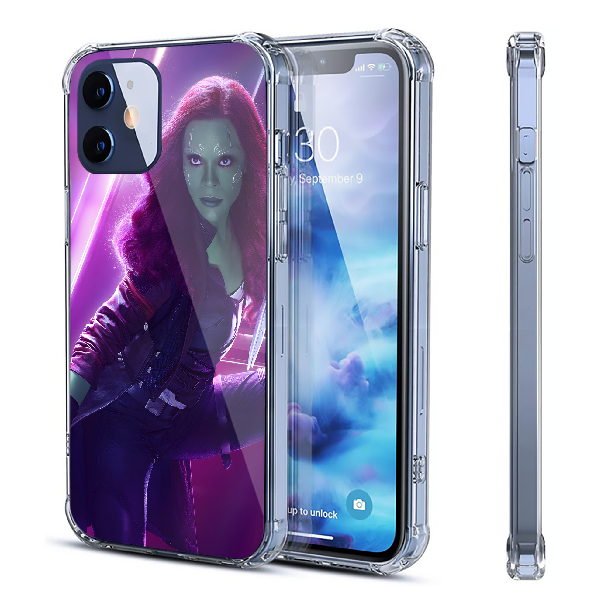 （画像用） アベンジャーズ The Avengers 【iPhone 12シリーズ対応】透明スマホケース（クリアソフトケース）